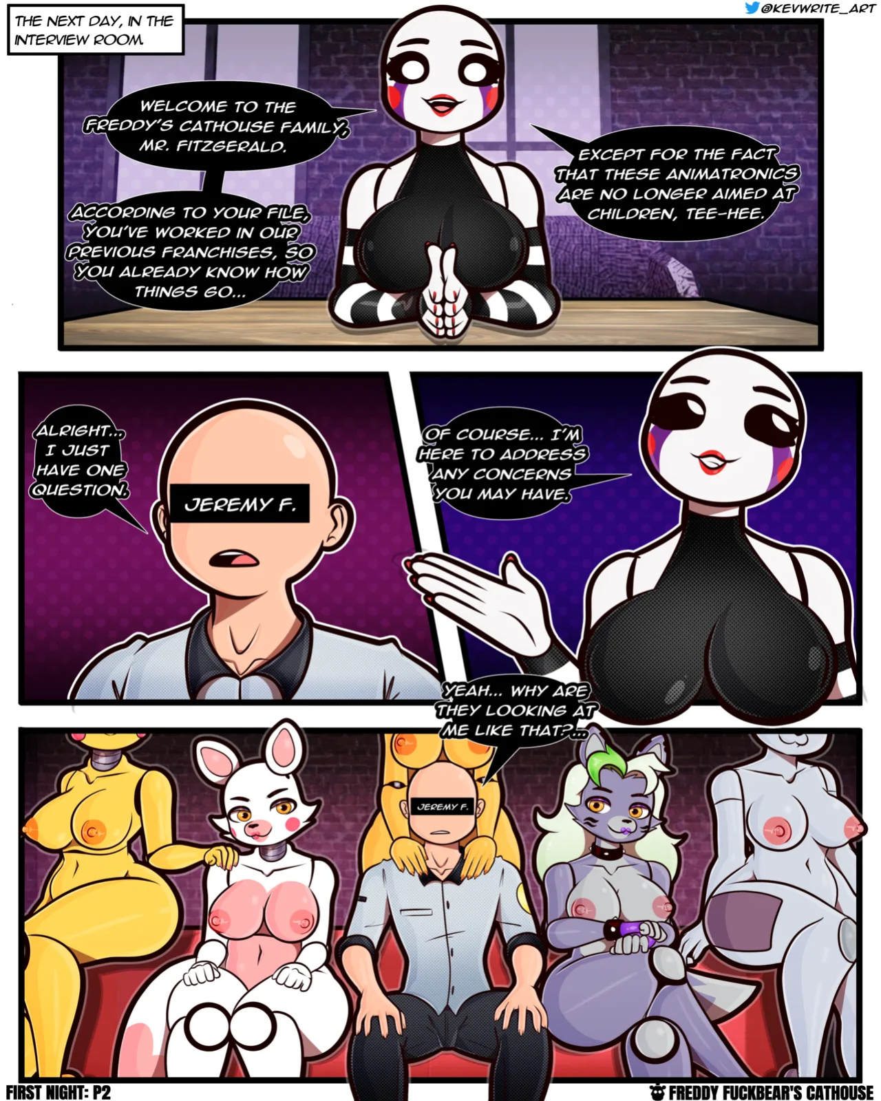 [KevWrite] Freddy Fuckbear's Cathouse: First Night (Five Nights at Freddy's)