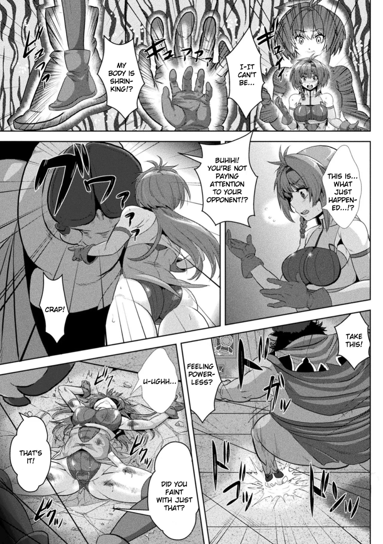 [Risei] Kakutou Shoujyo Ruruna no Haiboku ~Chitsu Kakuchou Onaho Ochi~ (2D Comic Magazine - Syukusyouka Hiroin Kyousei Onahole Keikaku Vol. 1)