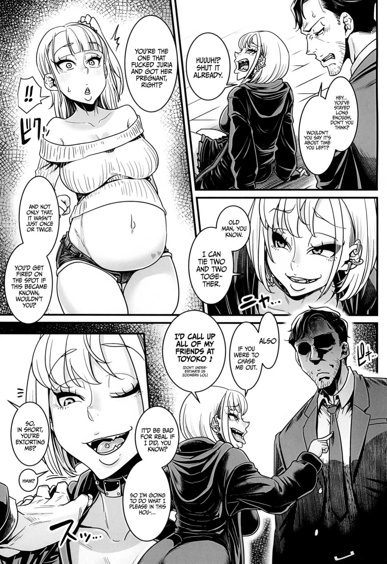 (C105) [Hachimidosan (Toge Toge)] Yonaoshi Oji-san VS Tou Yoko-kei Iede Gal JC | The Old Man Striving to Change the World vs The Toyoko Runaway JC