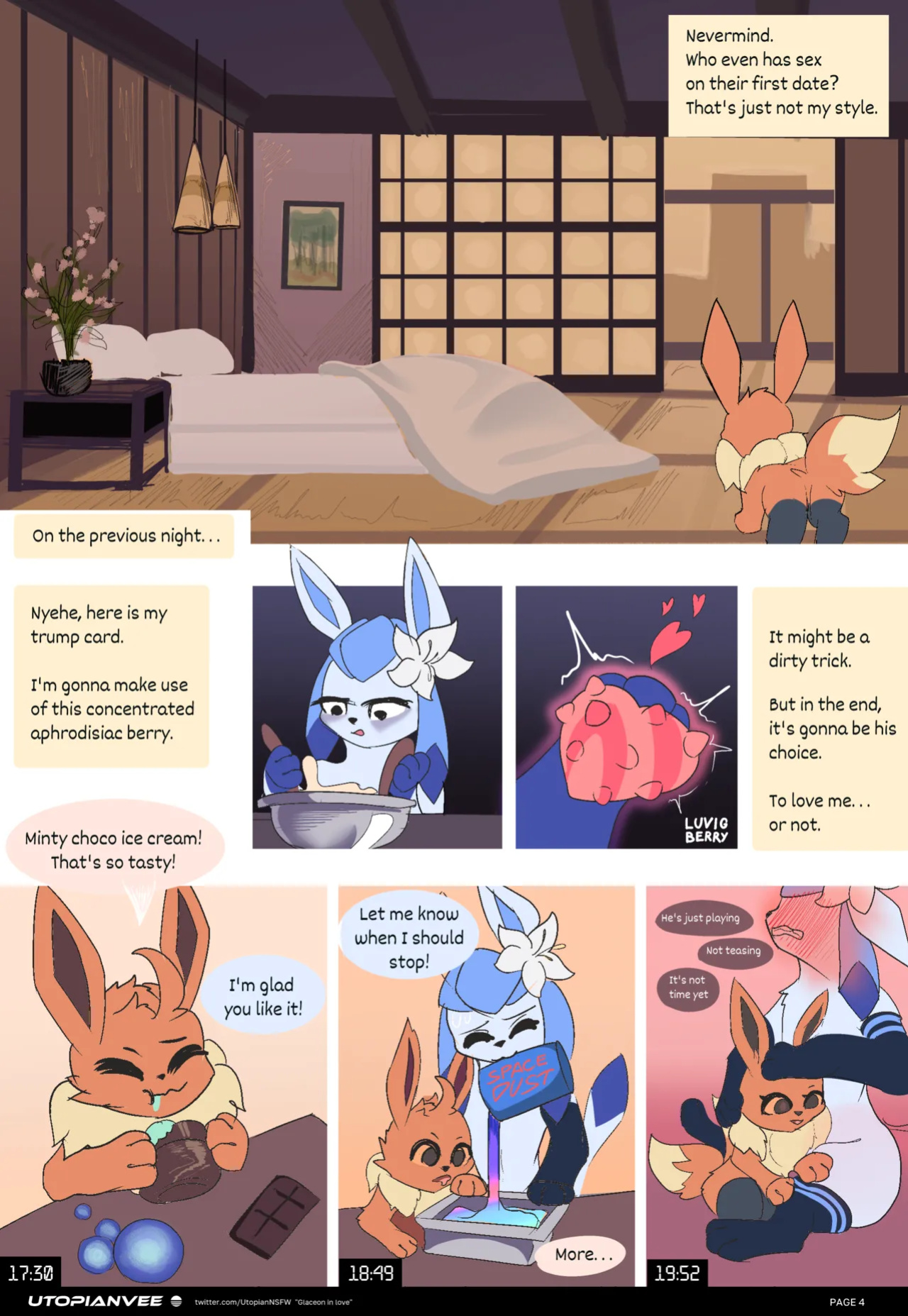 [UtopianVee] Glaceon in Love (Pokemon) COMPLETE