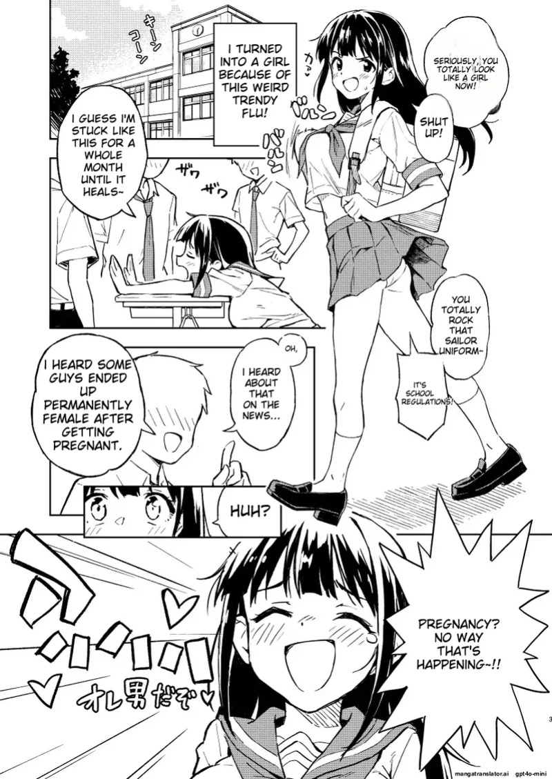 [Mirakoku (Yasumi Mirakichi)] 1-kagetsu Ninshin Shinakereba Otoko ni Modoreru Hanashi (1) [SlightEditedMTL]