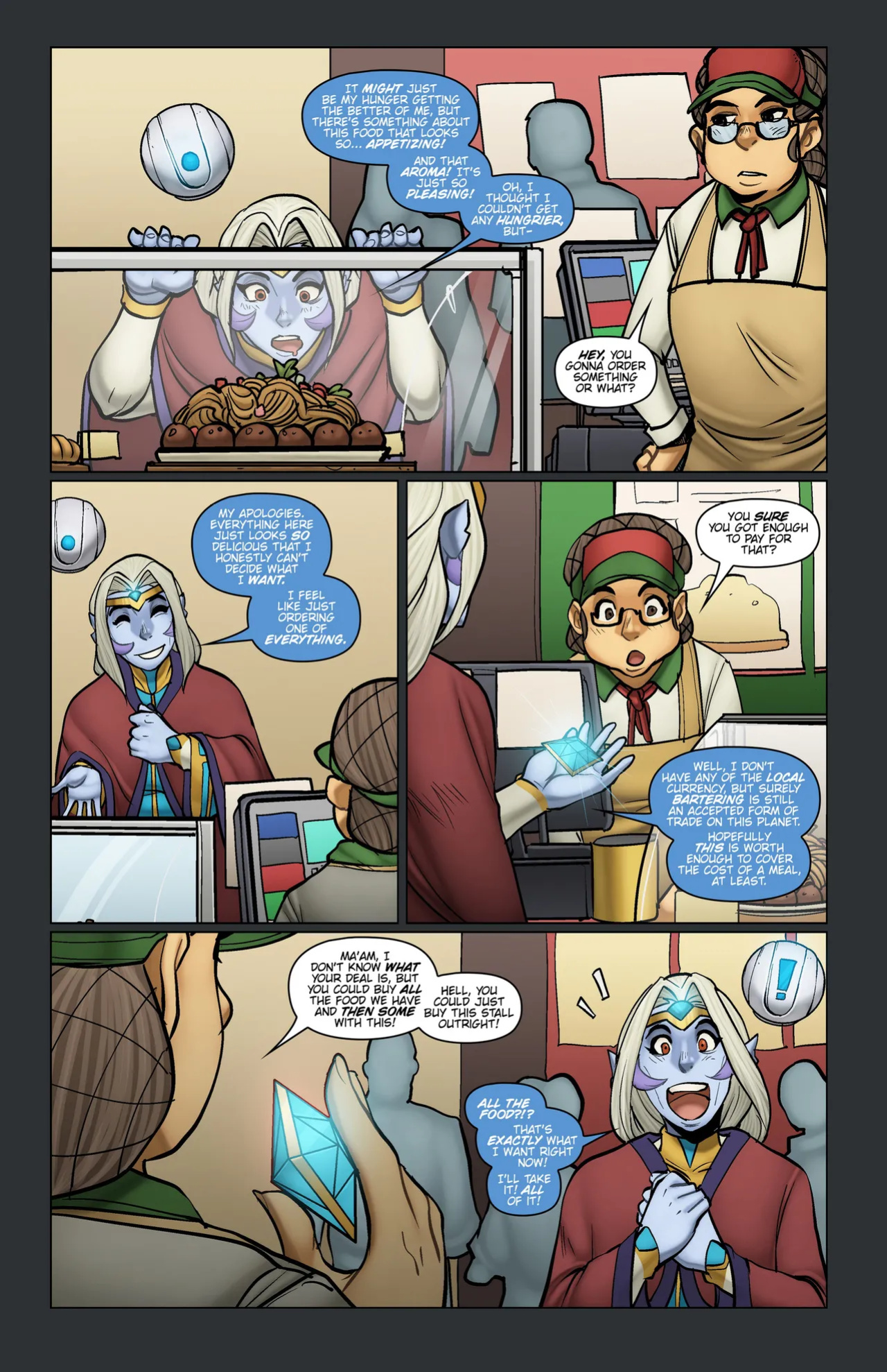 [Expansionfancomics] Earth food is tasty