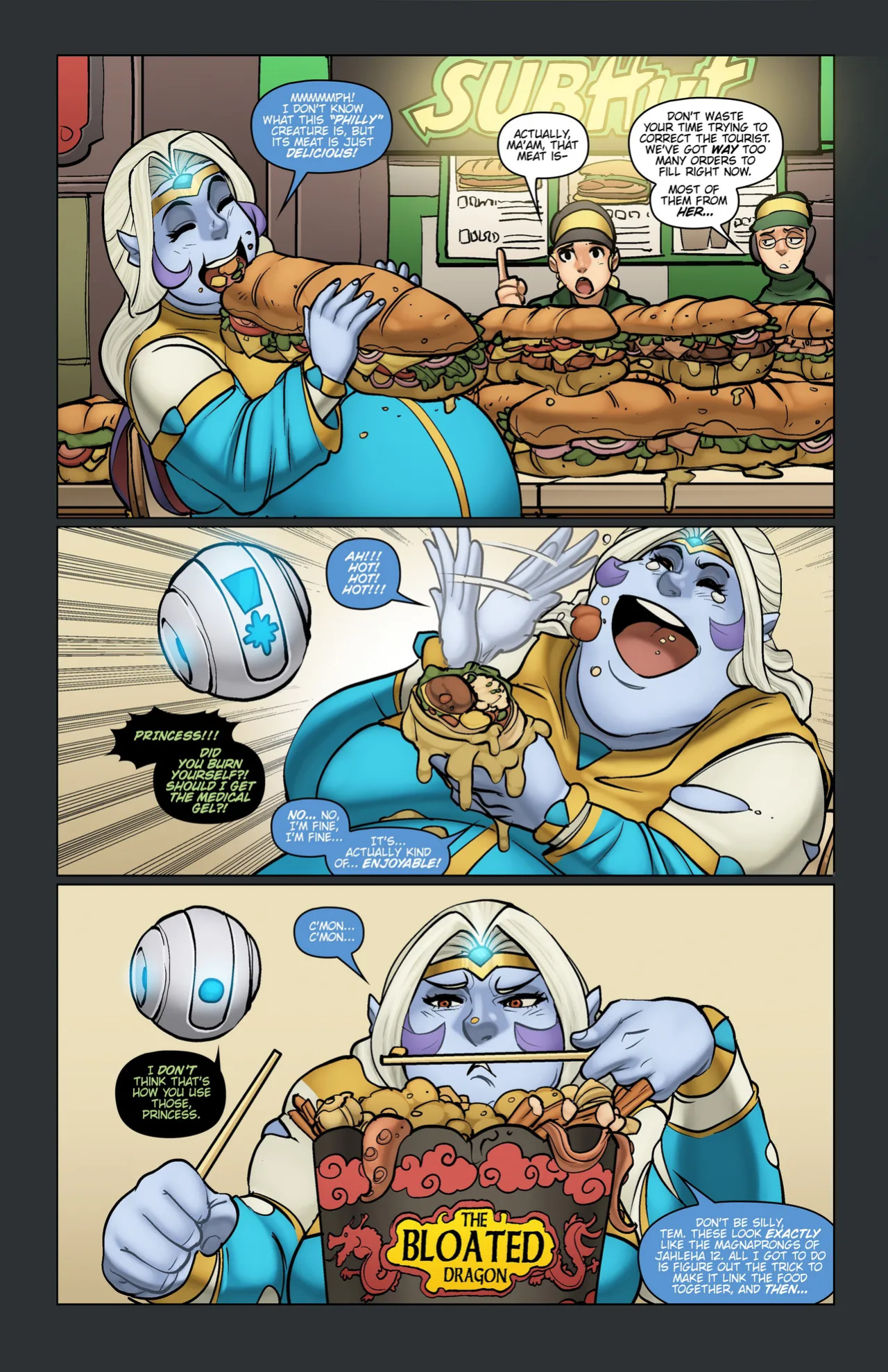 [Expansionfancomics] Earth food is tasty