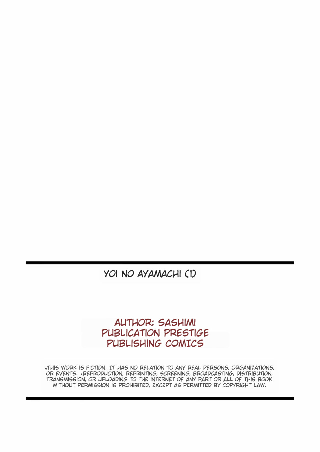 [Sashimi] - YOINOAYAMACHI - Part.1 (MTL)