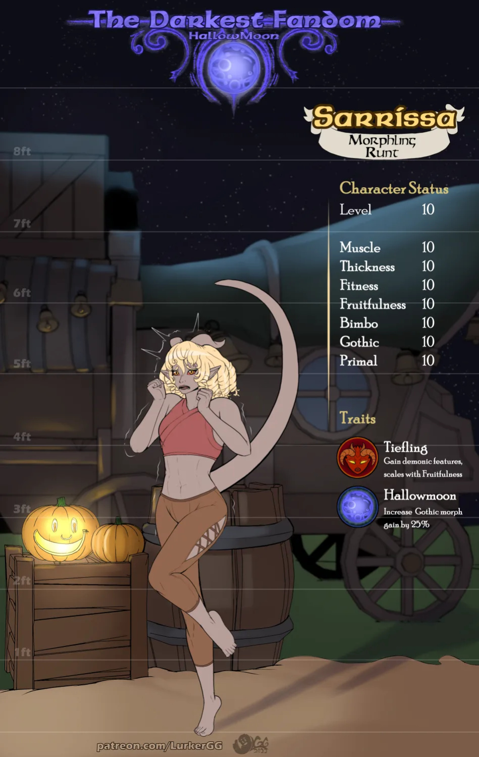 Darkest Fandom Hallowmoon, Growth Adventure (LurkerGG)