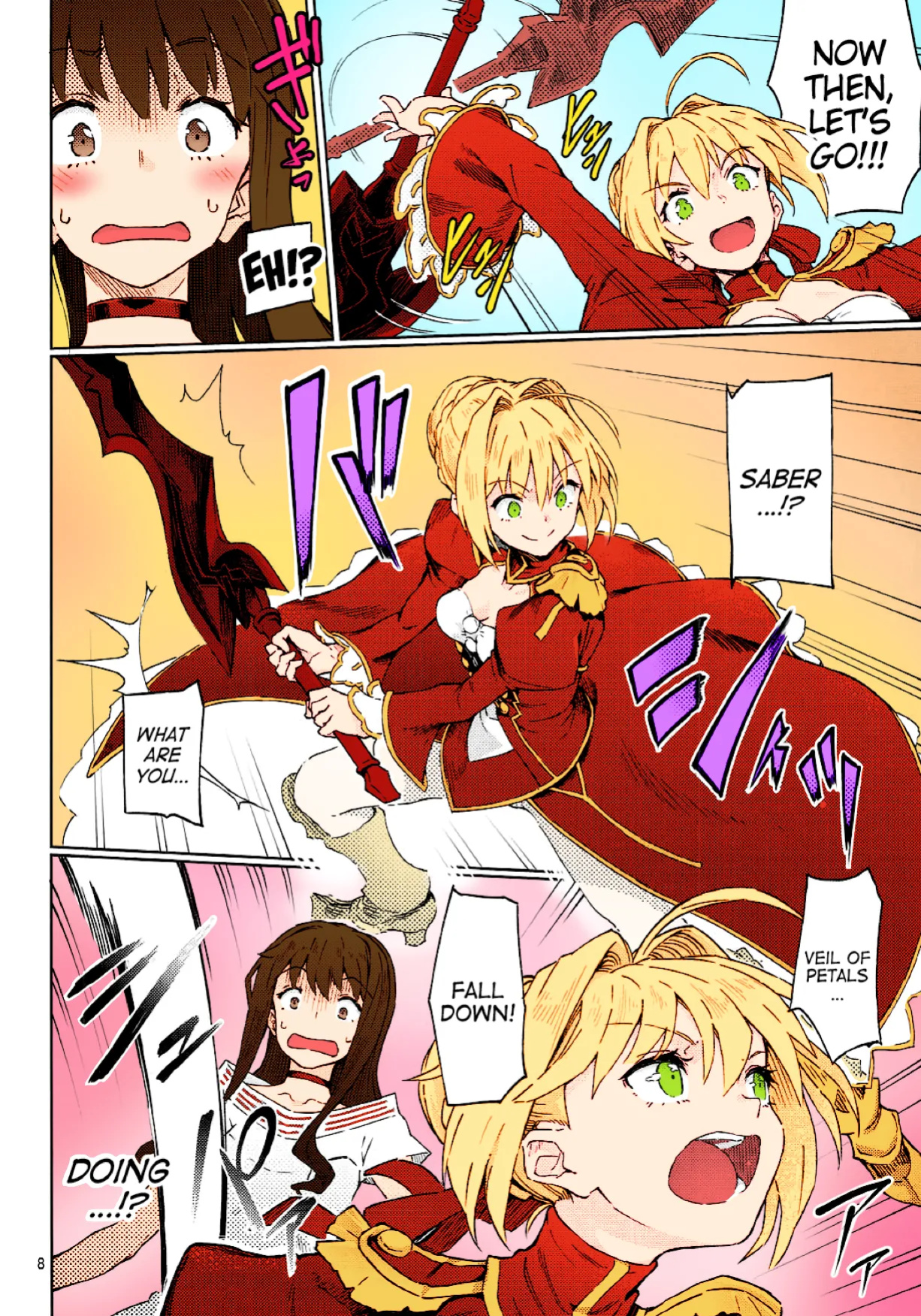 (COMIC1☆11) [Gokusaishiki (Aya Shachou)] Koutei Tokken sEXtella | Imperial Privilege sEXtella (Fate/EXTELLA) [ATF] [Colorized]