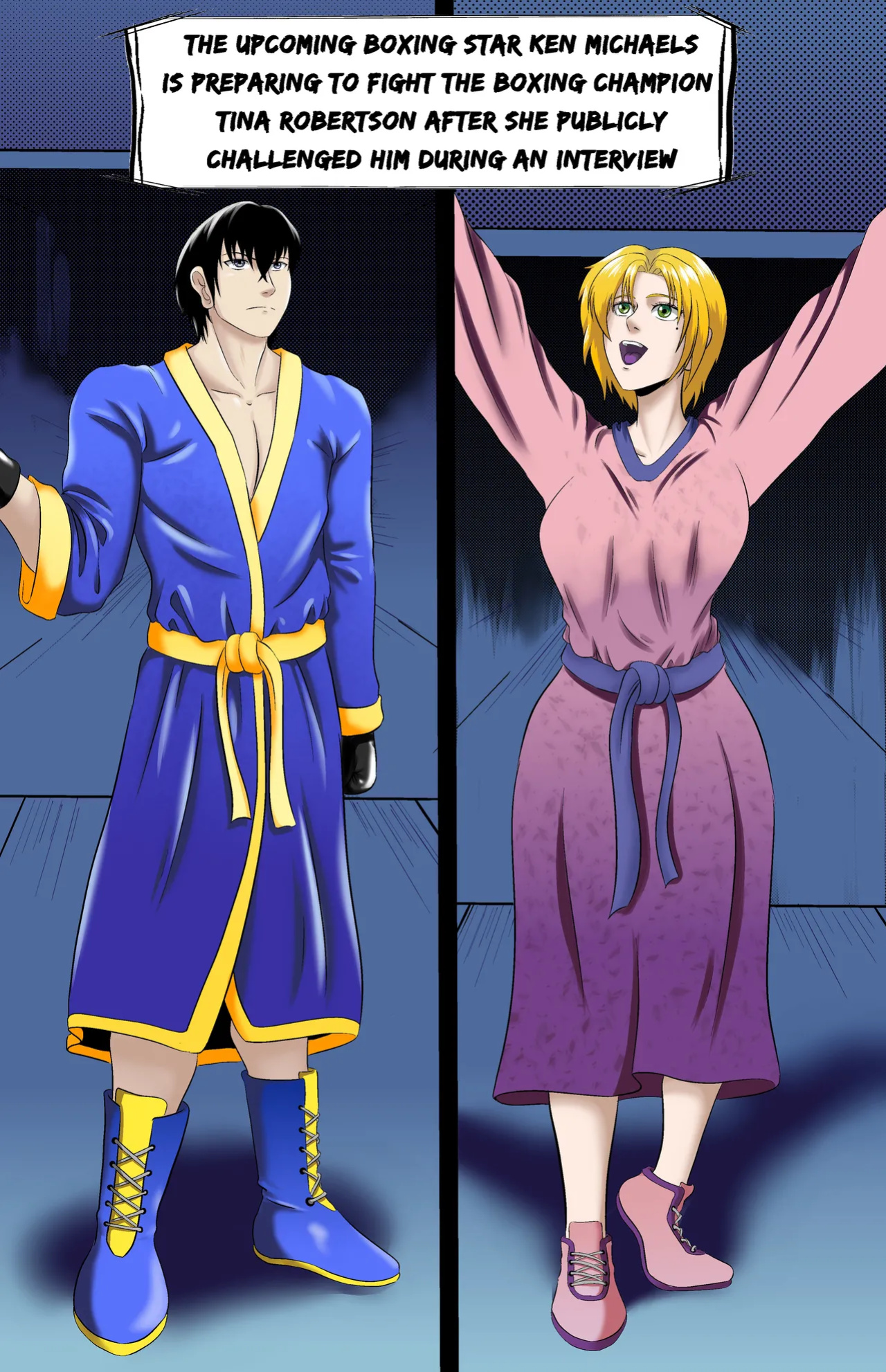(choutzun) Mix boxing ken vs Tina