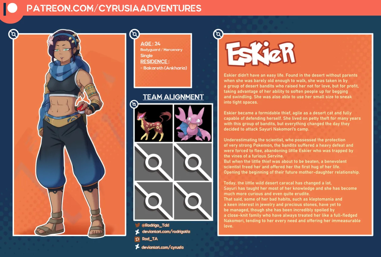 [rodrigotfa] 1. Cyrusia's Adventures / Lore Infos / Character Sheets / Nakomori Familly