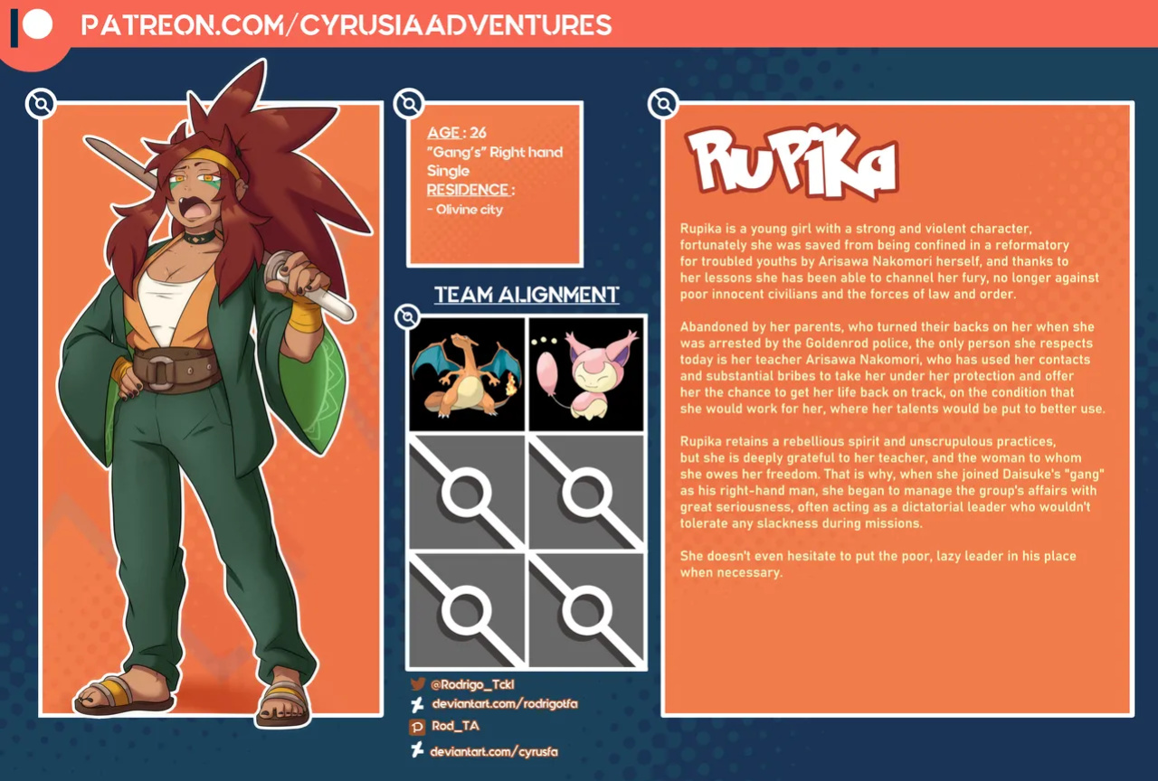 [rodrigotfa] 1. Cyrusia's Adventures / Lore Infos / Character Sheets / Nakomori Familly