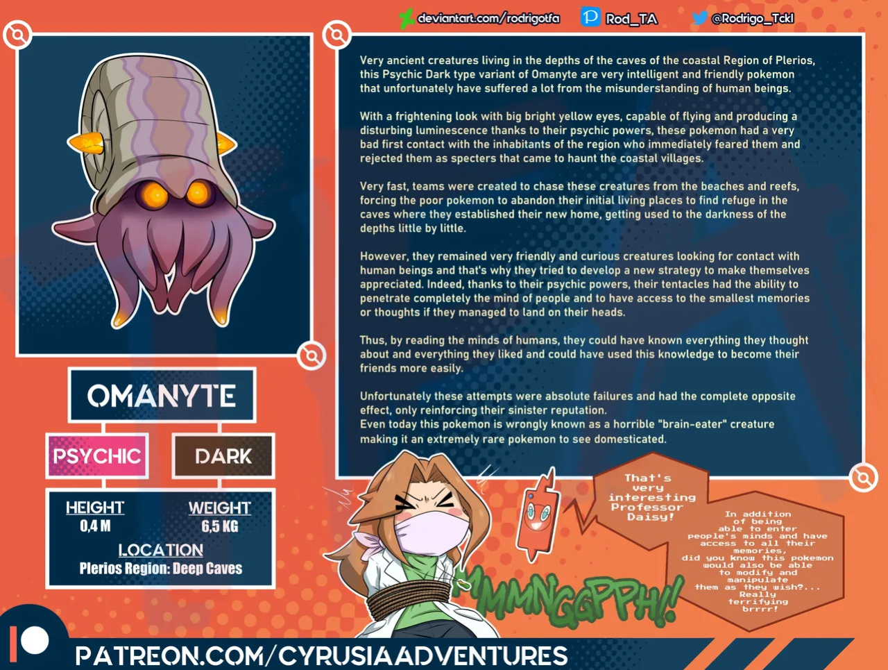 [rodrigotfa] 1. Cyrusia's Adventures / Lore Infos / New pokemon Variants pokedex entries