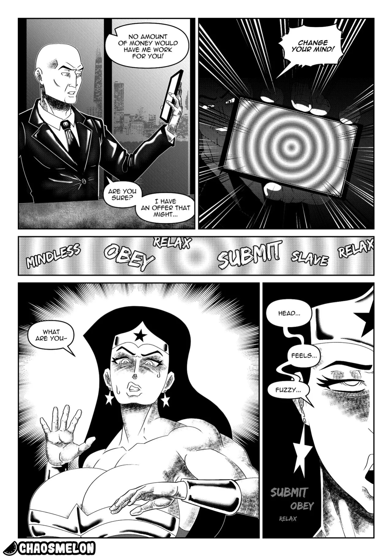 [ChaosMelon] Super Heroines in Hipnotyc Trouble