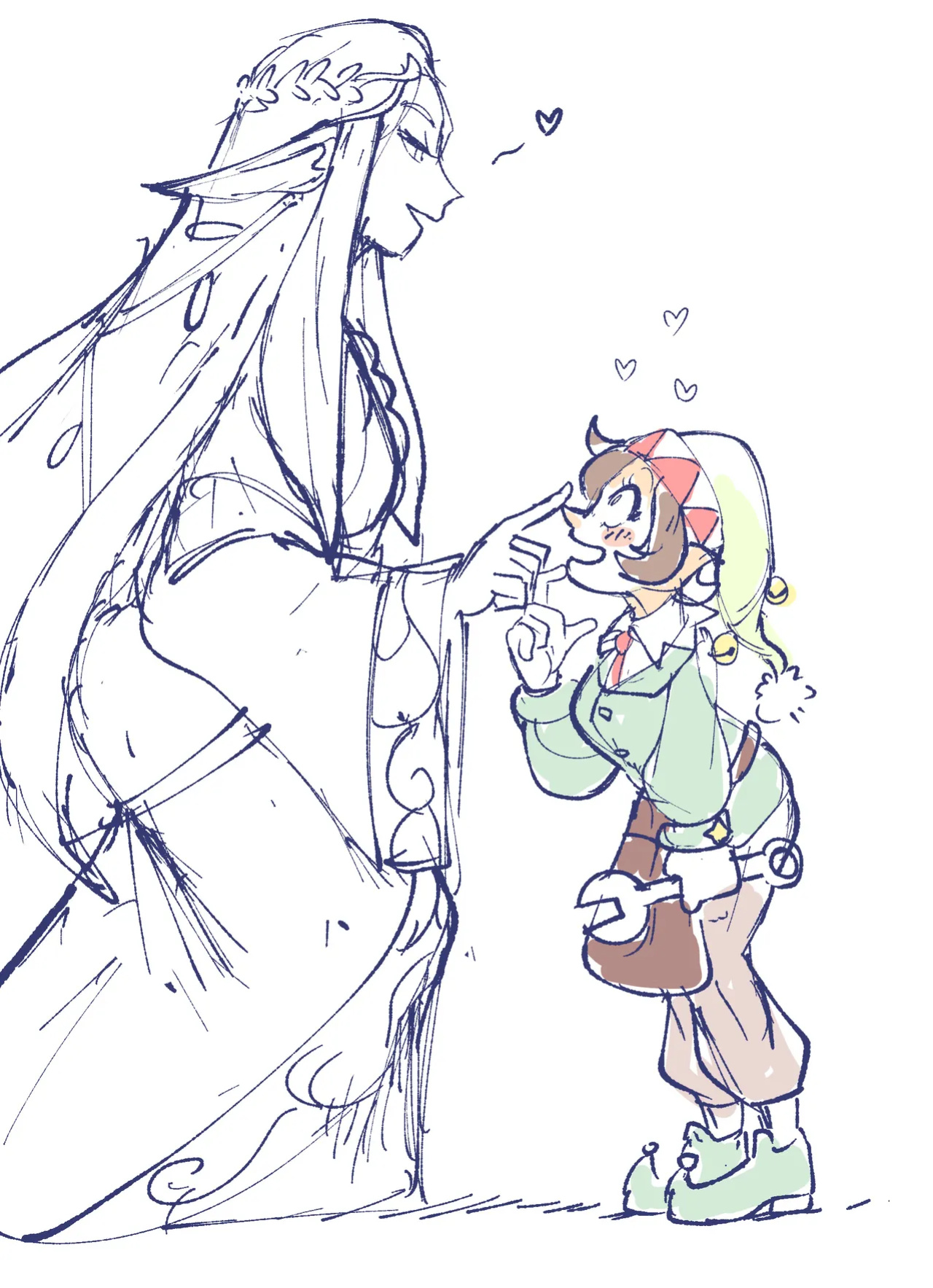 [jsketch12 art] Epic Santa Elf x Fantasy Elf Yuri