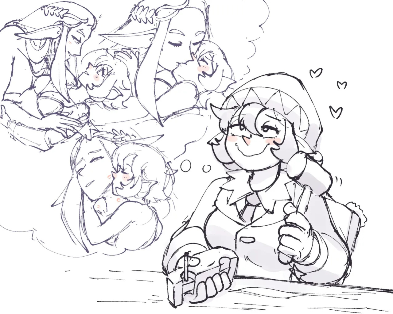 [jsketch12 art] Epic Santa Elf x Fantasy Elf Yuri
