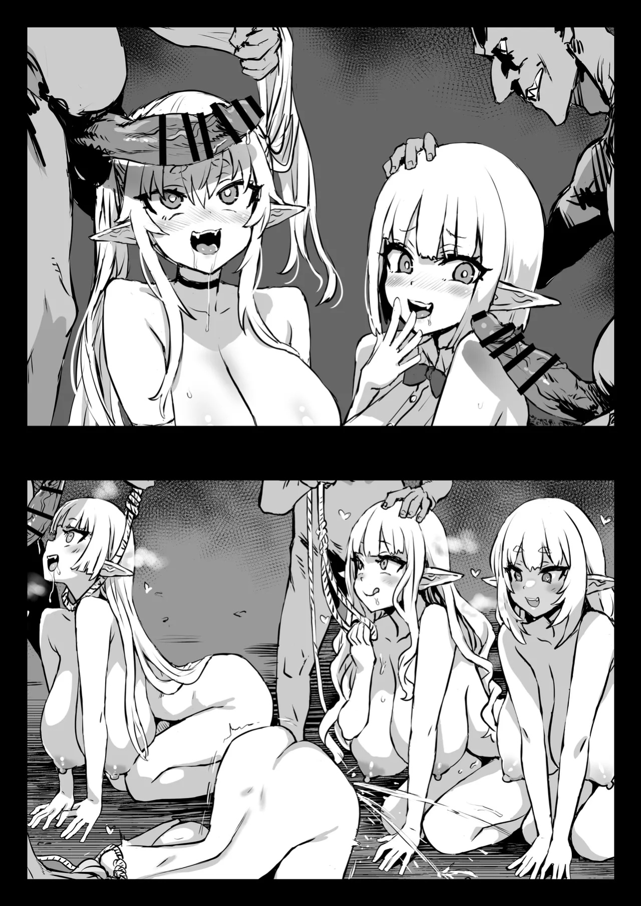 [Asanagi] Goblin Suki Suki Elf Musume | Elf Girls Who Luuuv Goblins 1+2
