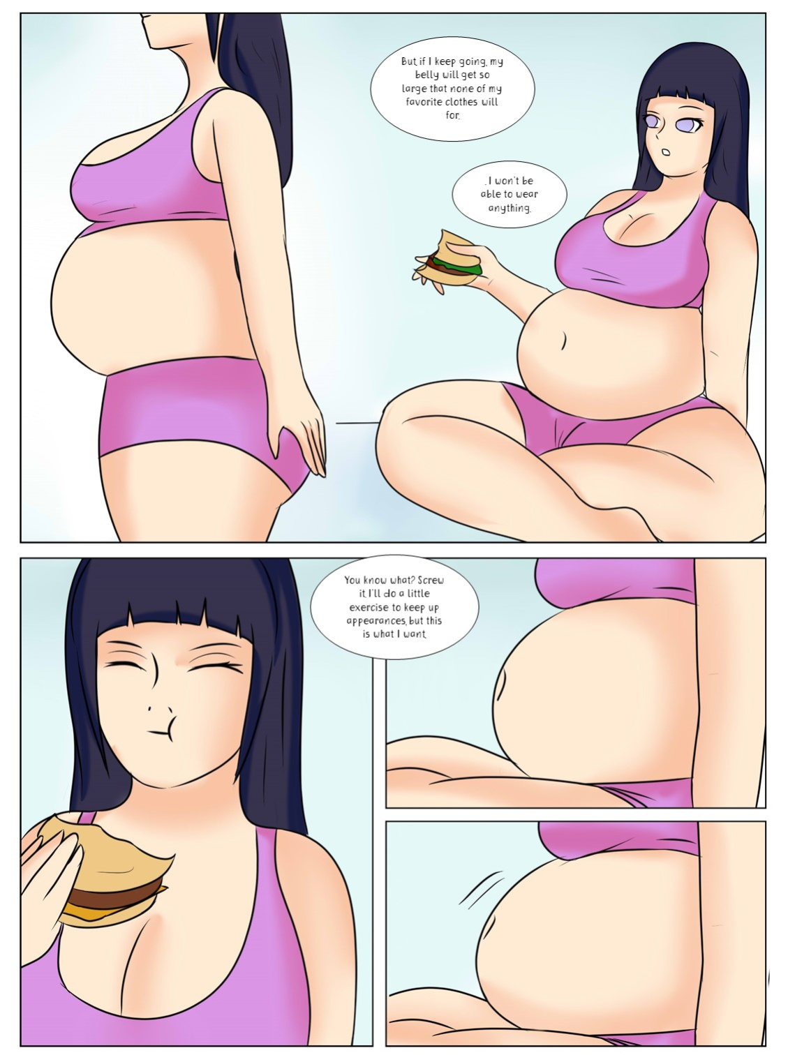 Sakura, Hinata, Tsunade weight gain