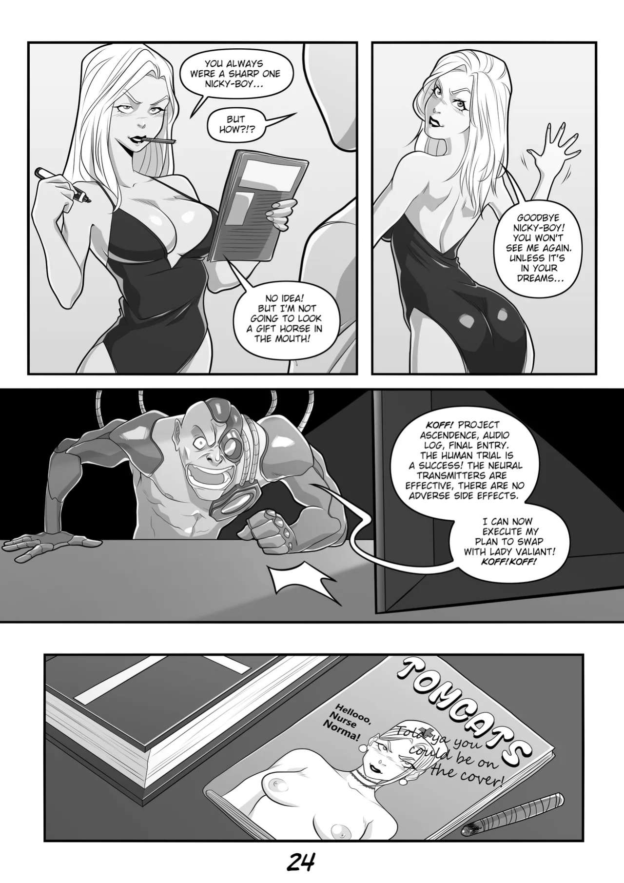 Lady Valiant Naughty Side Story - Human Trial