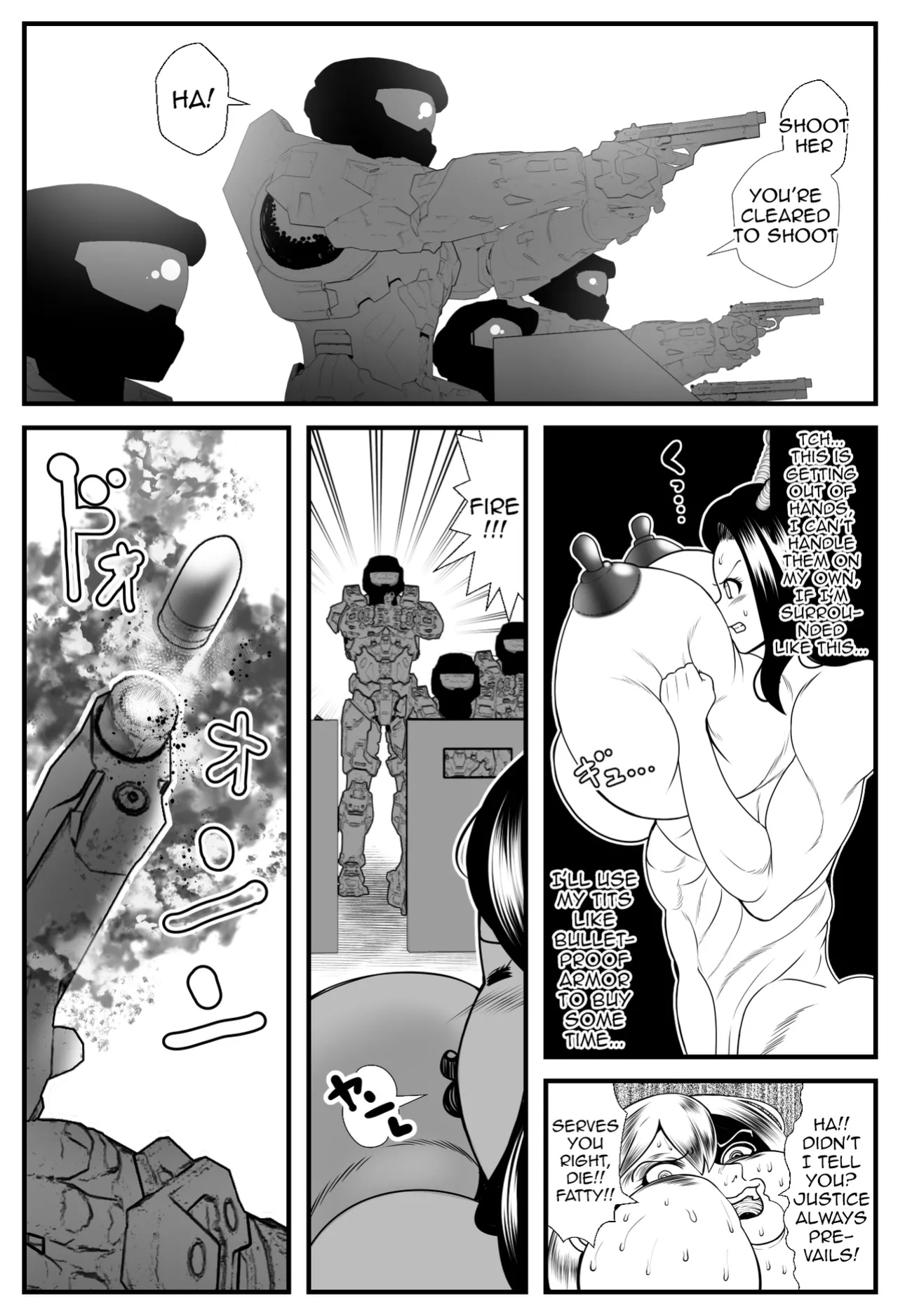 [Nekorondoru (Tokei)] Alien Fatfat VS Superheroine