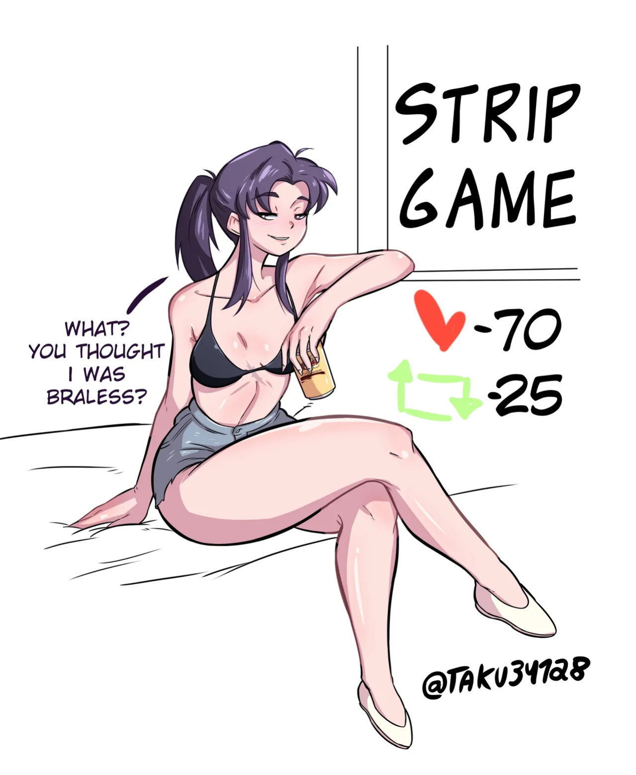 [Taku34128] Misato Katsuragi Strip Game