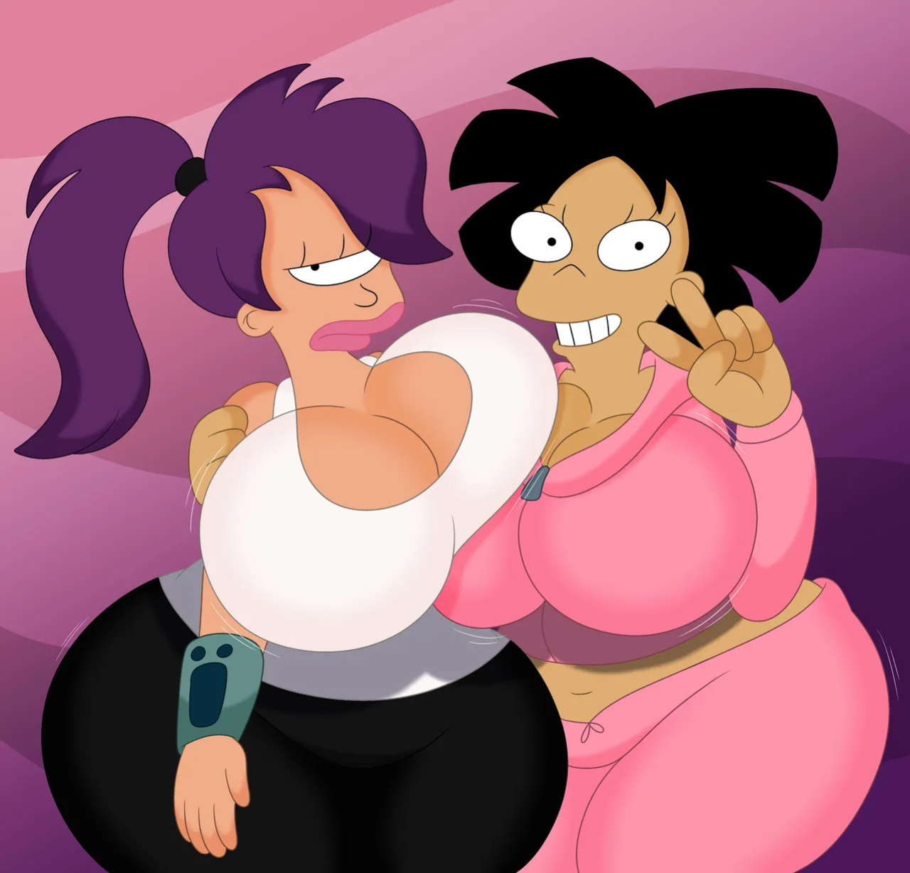 [3BArts] Leela & Amy (Futurama)
