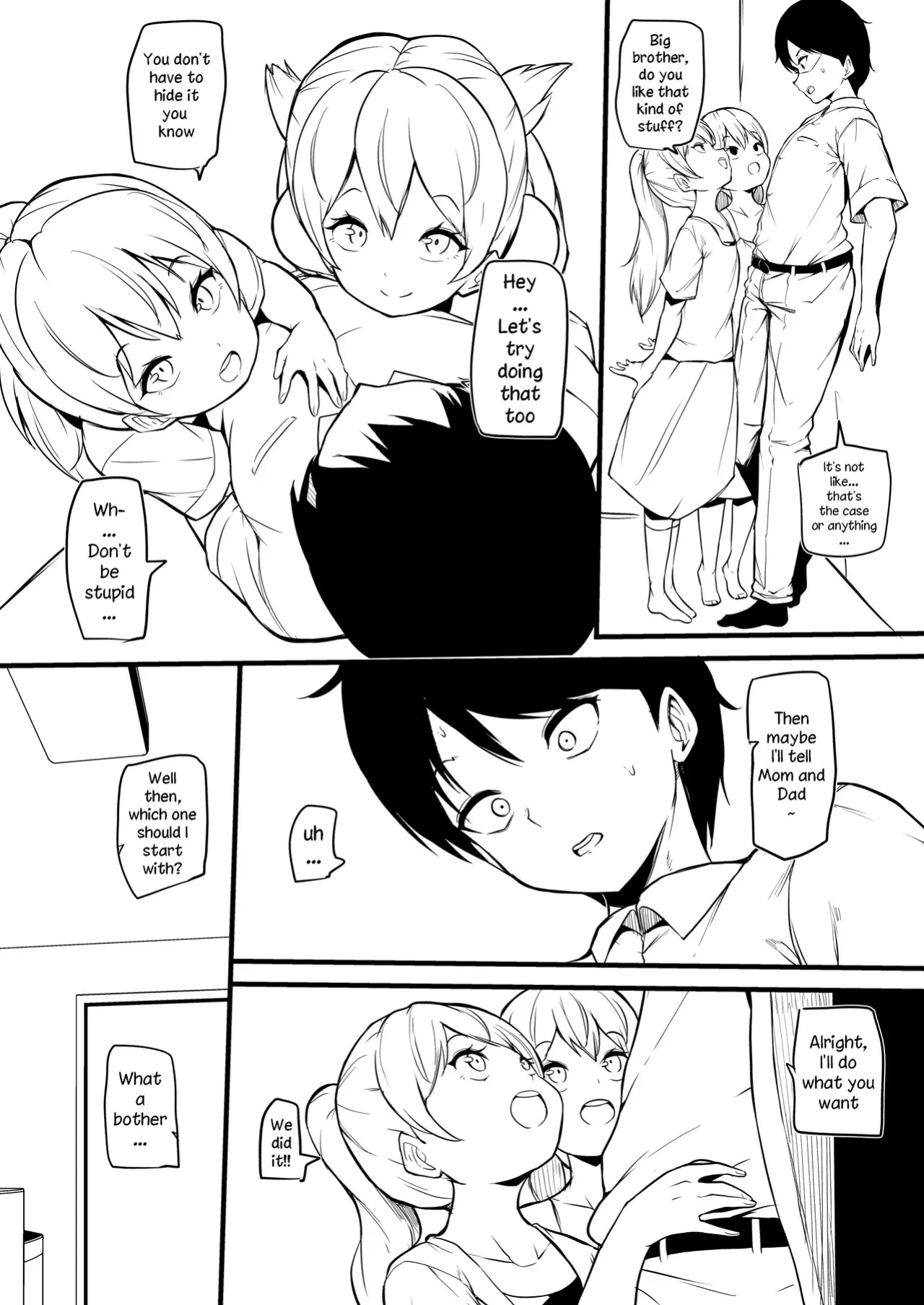 [Makin] Futago no Imouto ga Onii-chan o Mesu Ochi Saseru | Twin Sisters Turns Their Big Brother Into a Submissive Female