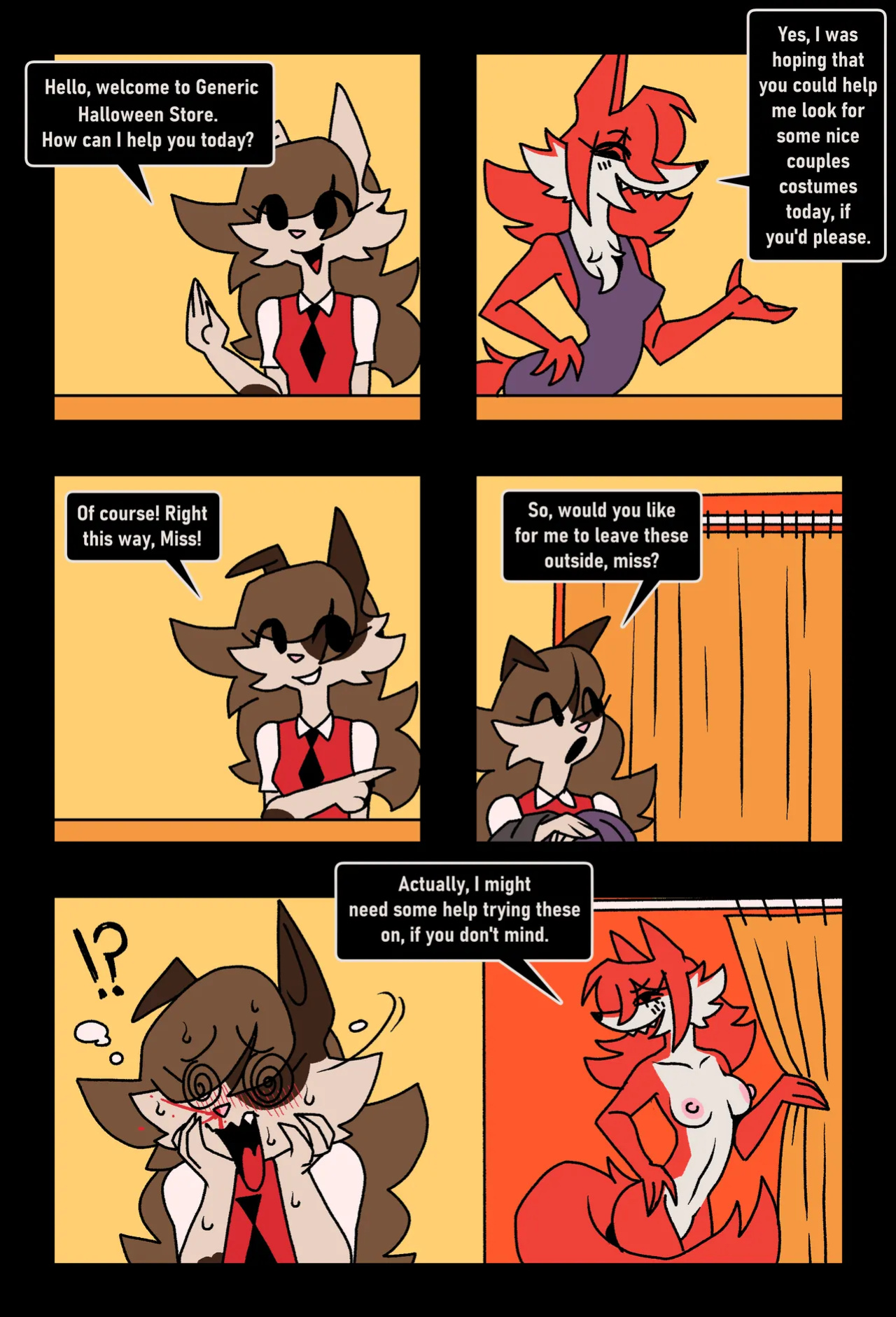 [PONPORIO] Akki the Halloween Store Worker! (Commission)