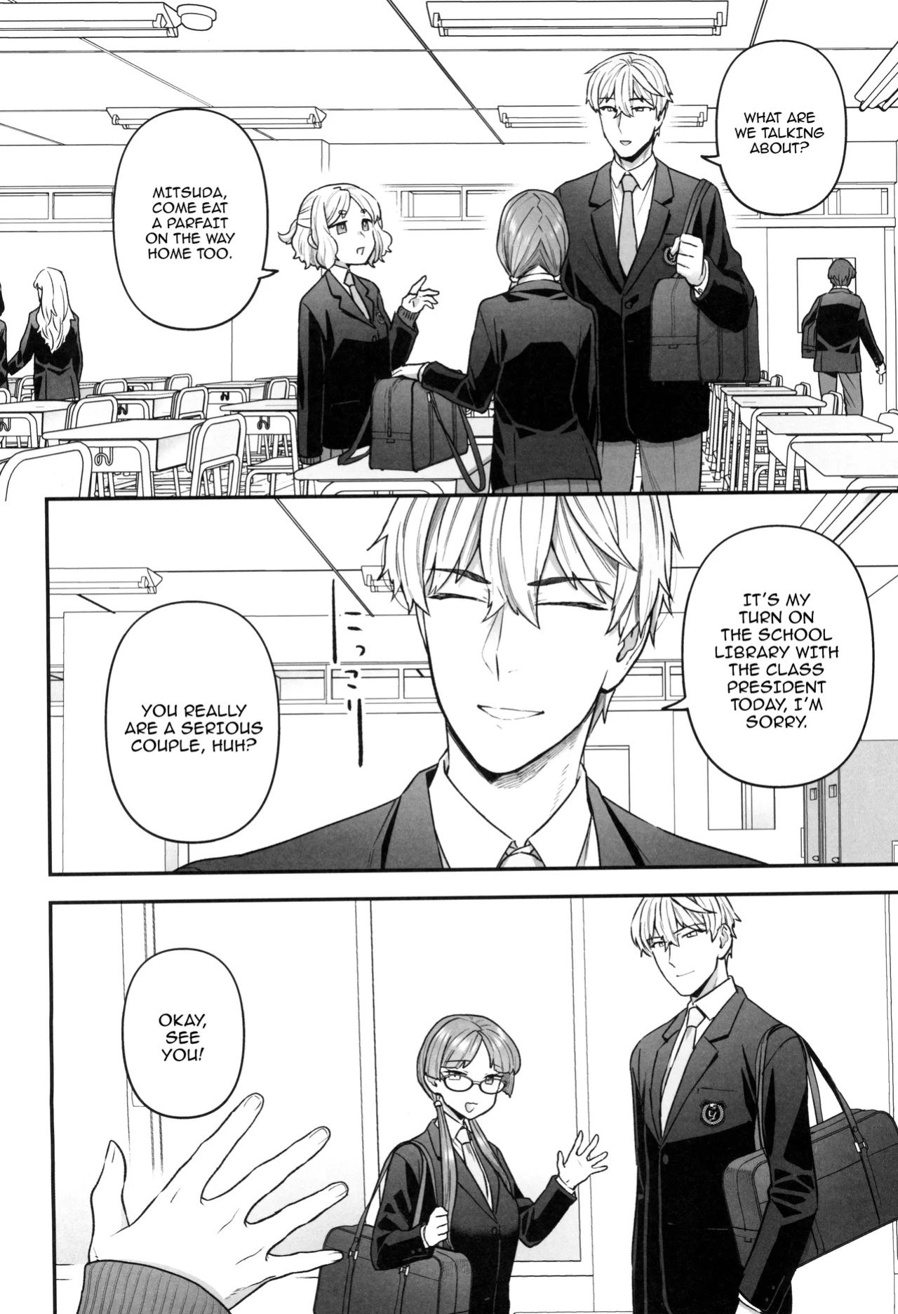 (C101) [Sayonara Hornet (Yoshiragi)] Iinchou to Mitsuda-kun no Houkago - Otonashi Kotoha and Mitsuda Makoto / The Prez And Mitsuda-kun After Class - Otonashi Kotoha and Mitsuda Makoto