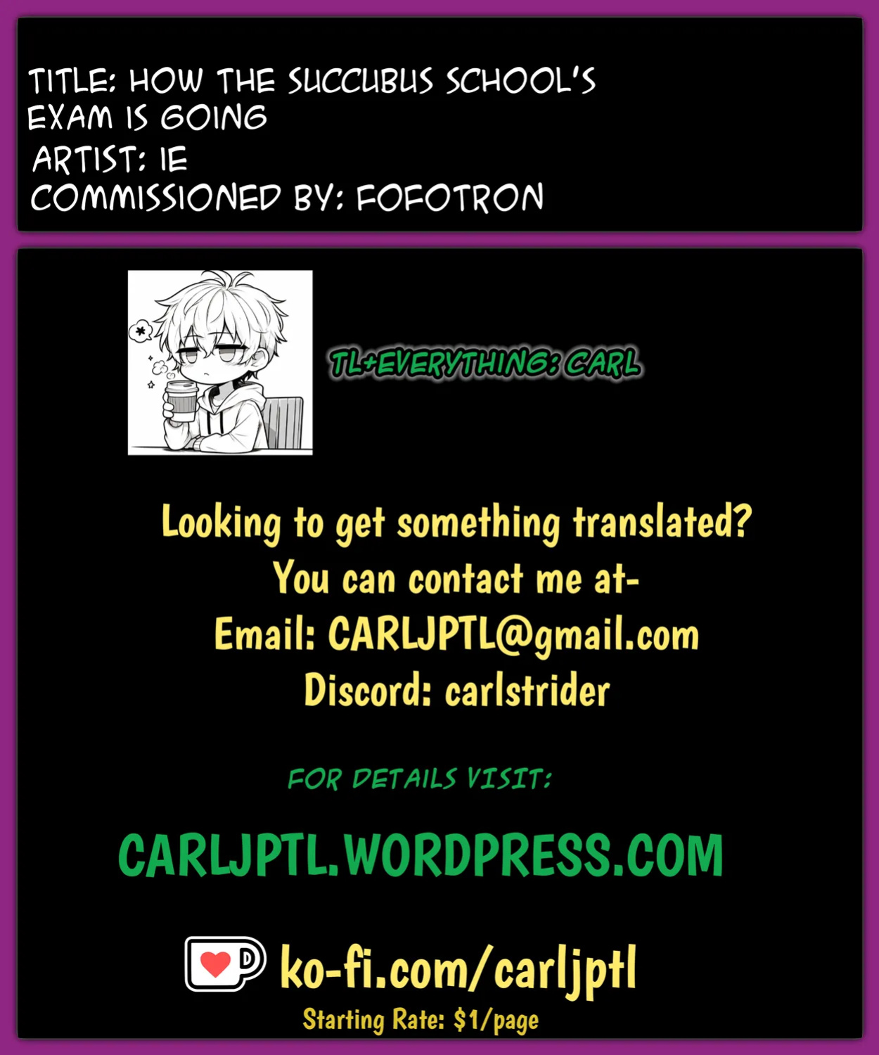 [ie] Succubus Gakuen no Test Shikenchuu no Yousu | How the Succubus School's Exam is Going [CarlJPTL]
