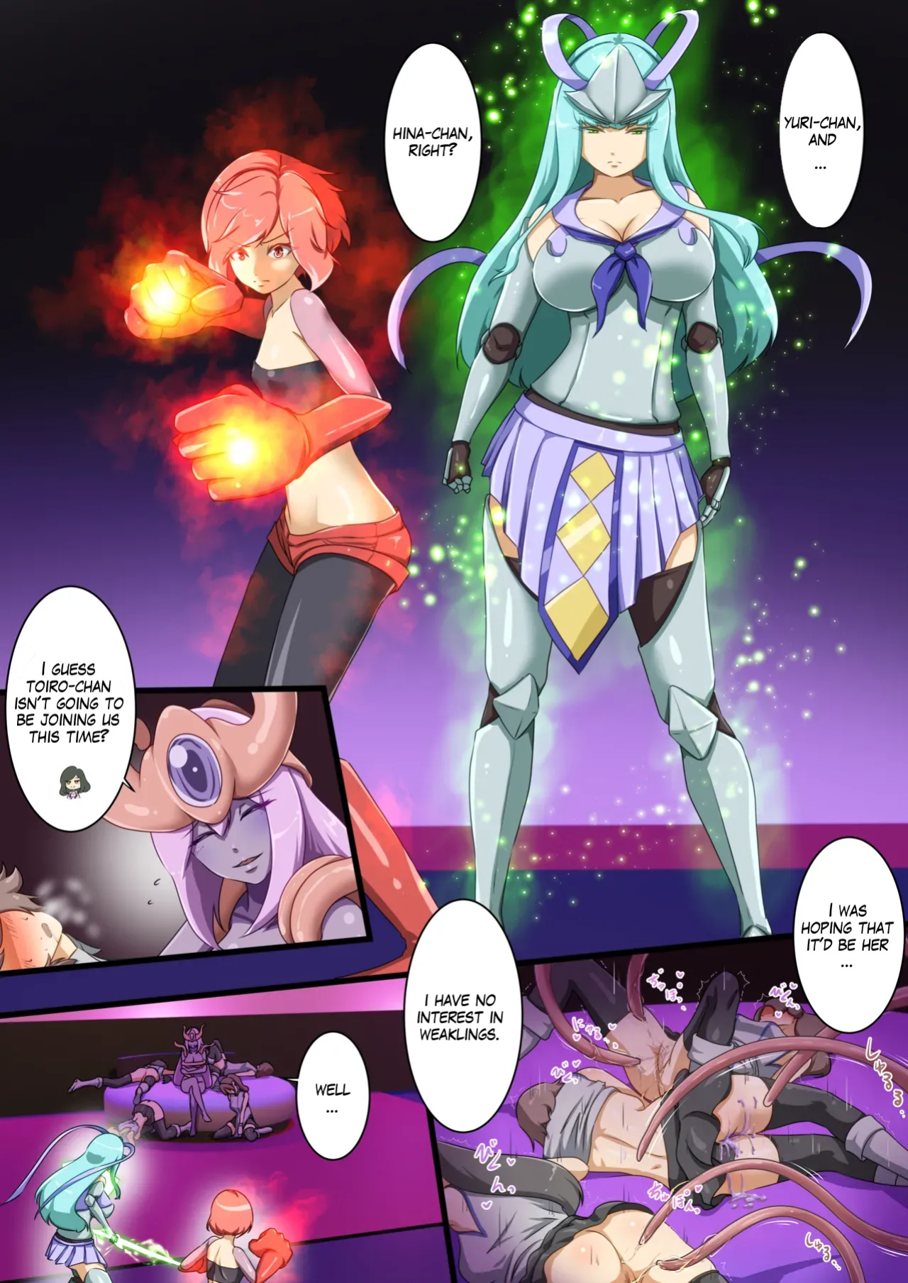 [Dew] Uchi no Ko ga Ecchi na Teki to Tatakatte Haiboku suru Hanashi | Yuri & Hina vs Cadira