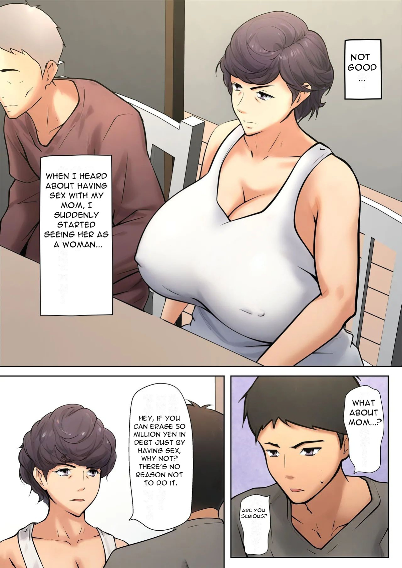 [Pentacle (Shimipan)] Shikatanaku kāchan to sekkusu shimasu - I Have No Choice But to Have Sex with My Mother [DarklordMTLs]