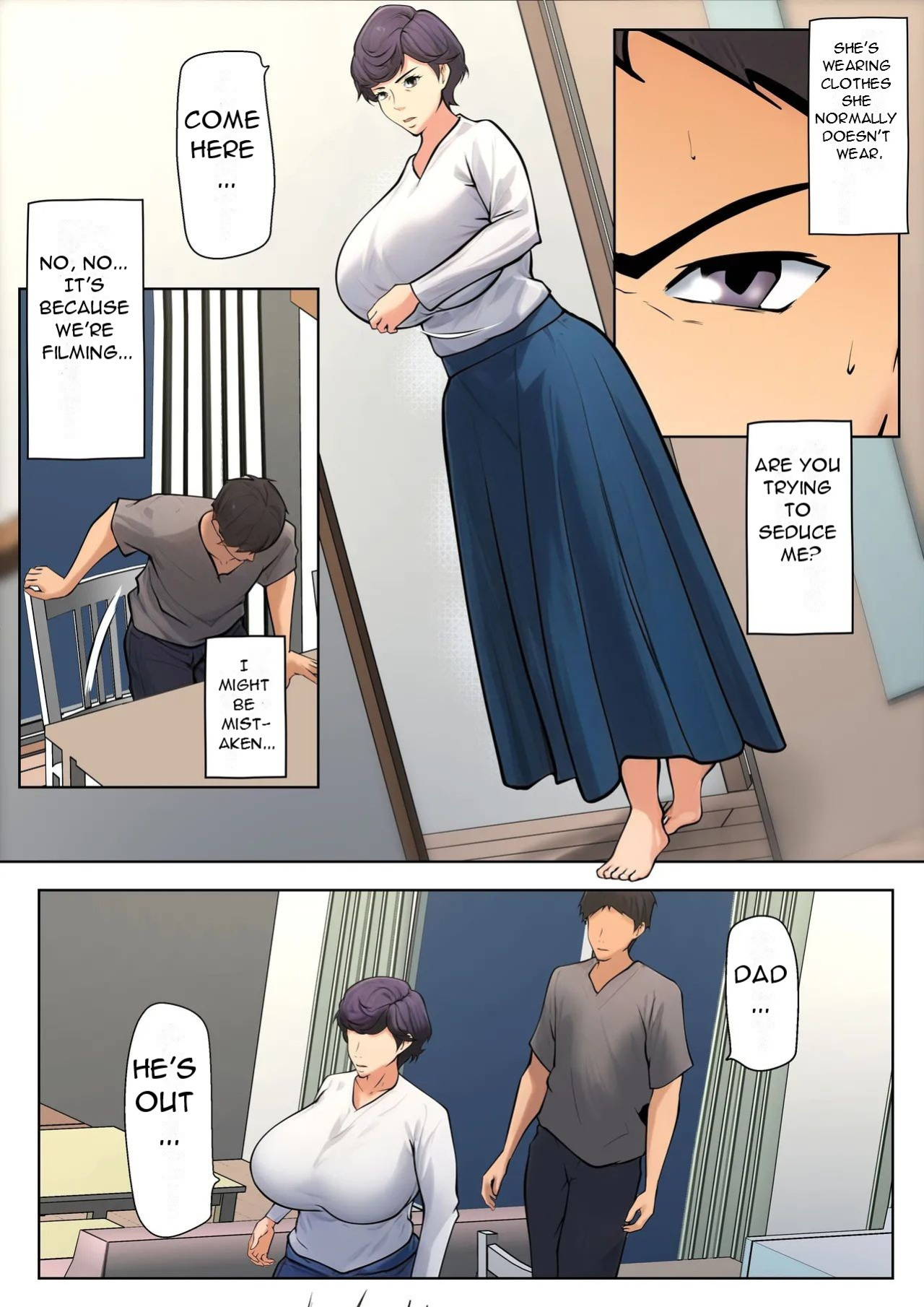 [Pentacle (Shimipan)] Shikatanaku kāchan to sekkusu shimasu - I Have No Choice But to Have Sex with My Mother [DarklordMTLs]