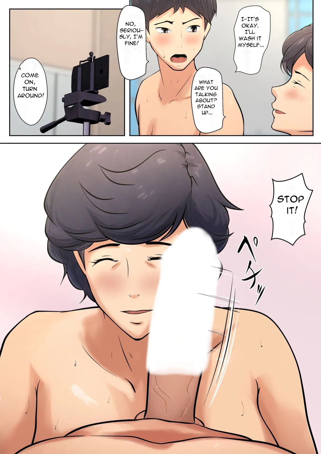 [Pentacle (Shimipan)] Shikatanaku kāchan to sekkusu shimasu - I Have No Choice But to Have Sex with My Mother [DarklordMTLs]