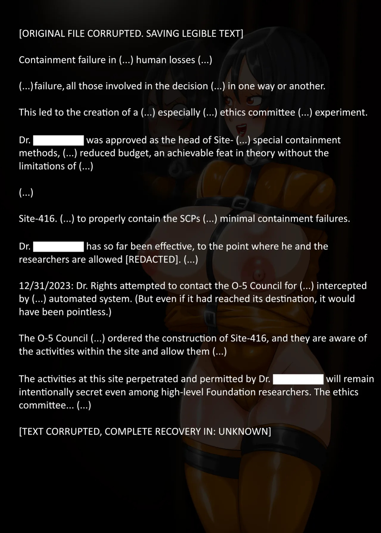 [AnanaKawaii] SCP-EXTRA-01 (SCP Foundation)