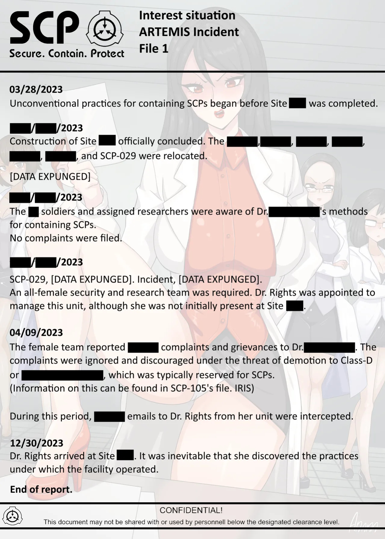 [AnanaKawaii] SCP / DR RIGHTS (SCP Foundation)