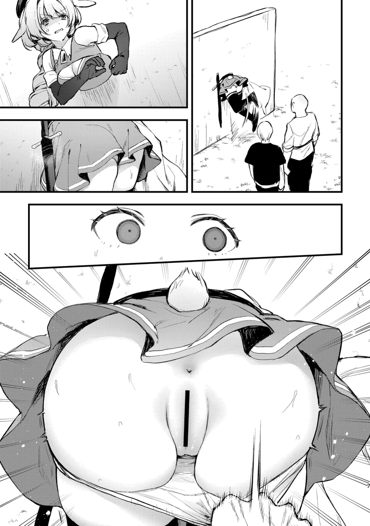 [Beans Mame (Mochiji)] Kabeshiri Usagi Boukensha, Kusuri de Kyousei Hatsujou!? | KABESHIRI ~ass in the wall gloryhole~ Bunny Adventurer's Drug Induced Estrus [よろきんパン工場]