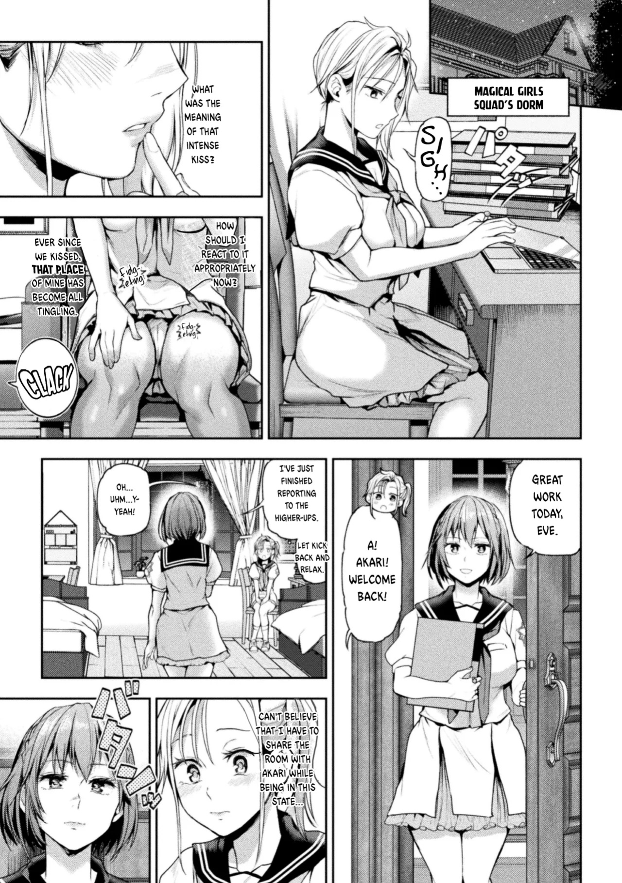 [Nagashiro Rouge] Eigyou Mahou Shoujo ga Kiss Shitara Ch. 1-3 | When Magical Girls Kiss Chapter 1-3 (END) + Extra