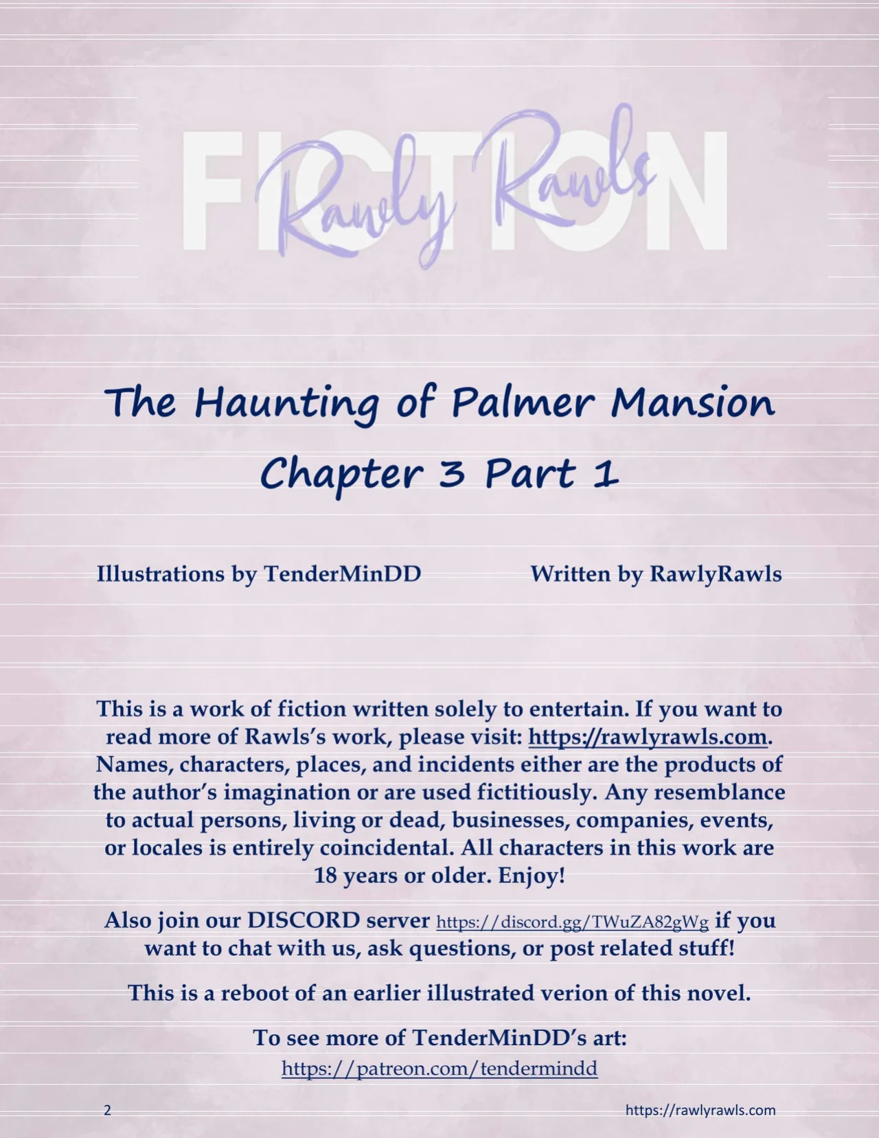 [TenderMinDD & RawlyRawls] The Haunting of Palmer Mansion Chapter 3