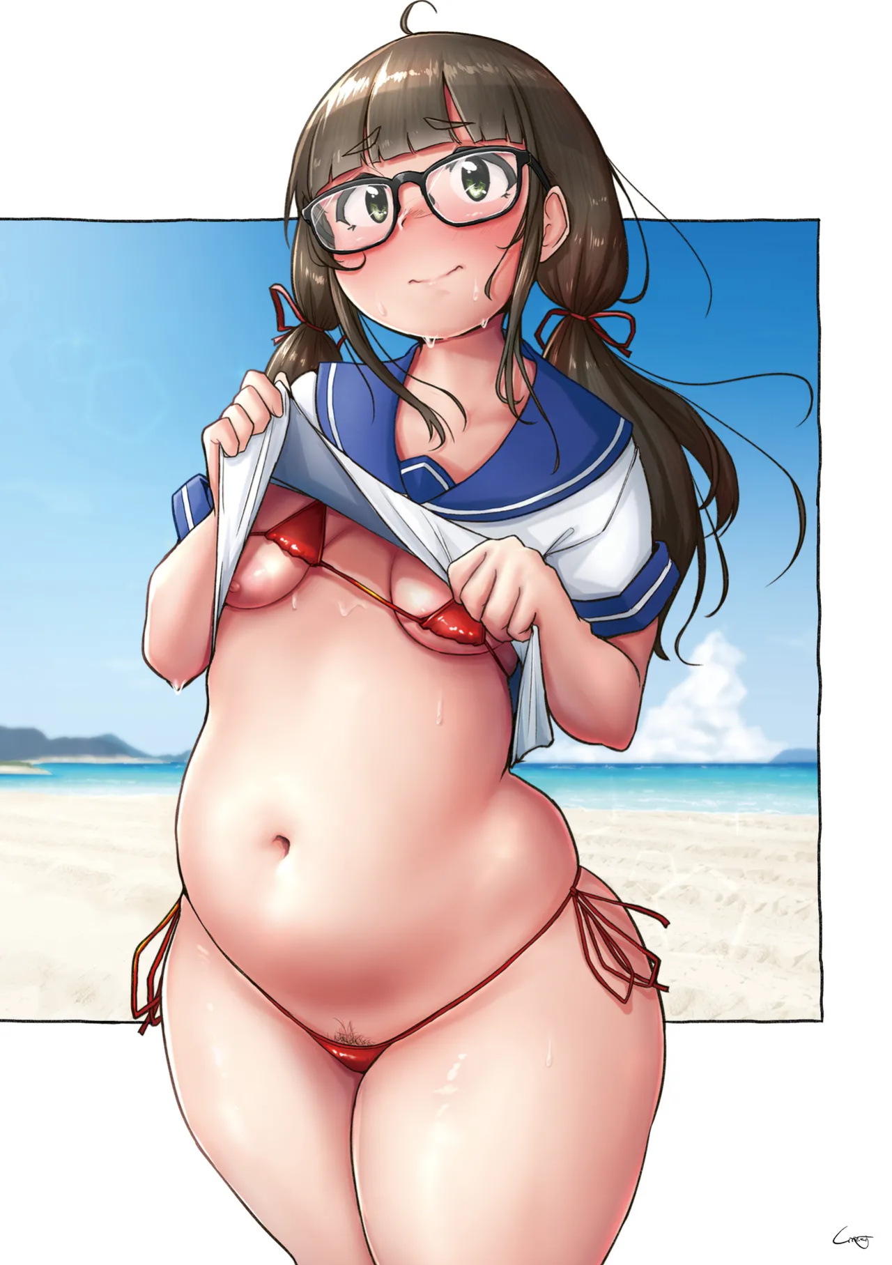 [Shigekix] Muchi Pocha JK Fuuki Iin to Himitsu no Okujou | Super Thicc Schoolgirls: The Disciplinary Committee Girl's Rooftop Secret (Muchi Pocha Poyon) [skibidibenki]