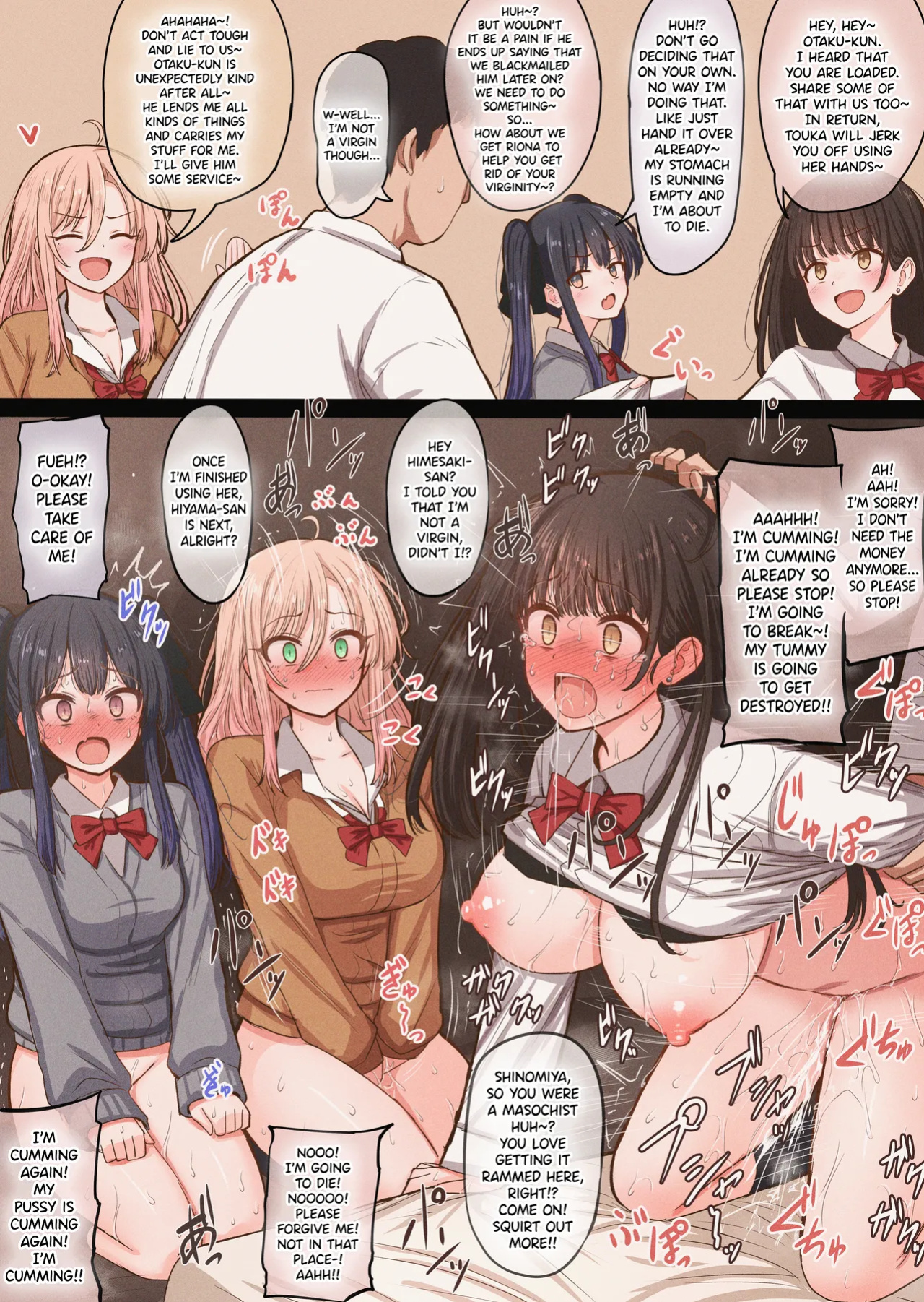 [Mamerakko] Class no Ichigun Joshi Group no Sonogo Kakimashita | I Drew What Happened to the Top Beauties of my Class [CarlJPTL]
