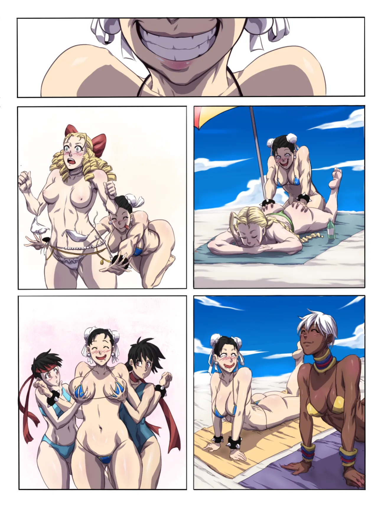 [TSFSingularity (Potemkin)] Swap by the Beach ⛱ (Street Fighter)
