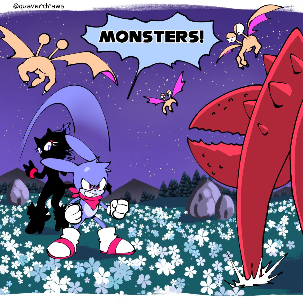 [Quaverdraws | QuaverNSFW] Rush to the Dreamland (Prototype Sonic AU)