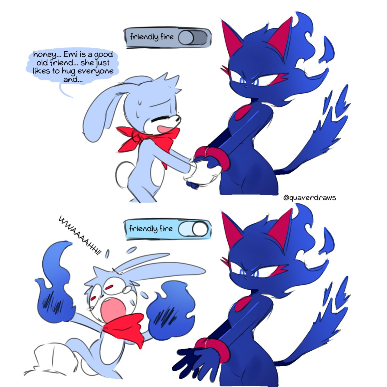 [Quaverdraws | QuaverNSFW] Rush to the Dreamland (Prototype Sonic AU)