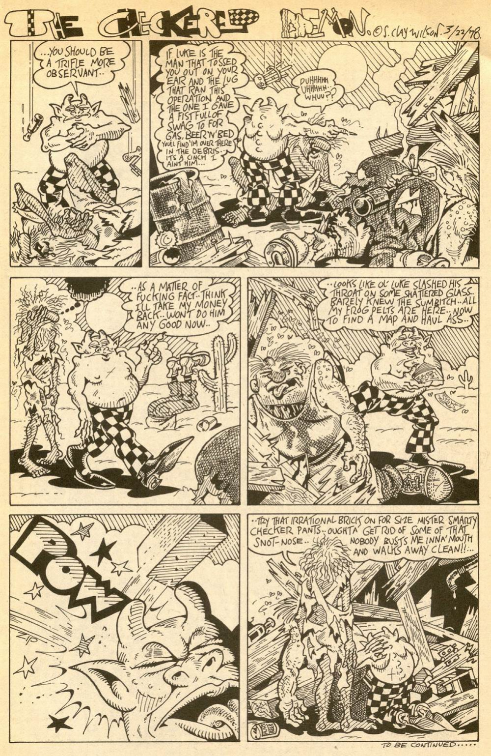 [S. Clay Wilson] The Checkered Demon #2