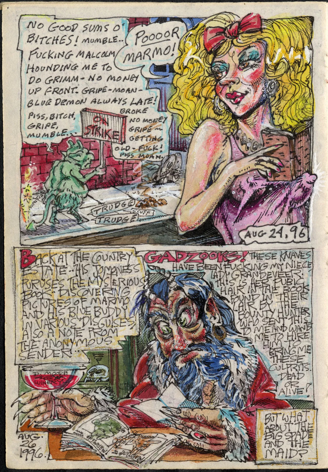 [S. Clay Wilson, David Moore] Ex Libris Pubis