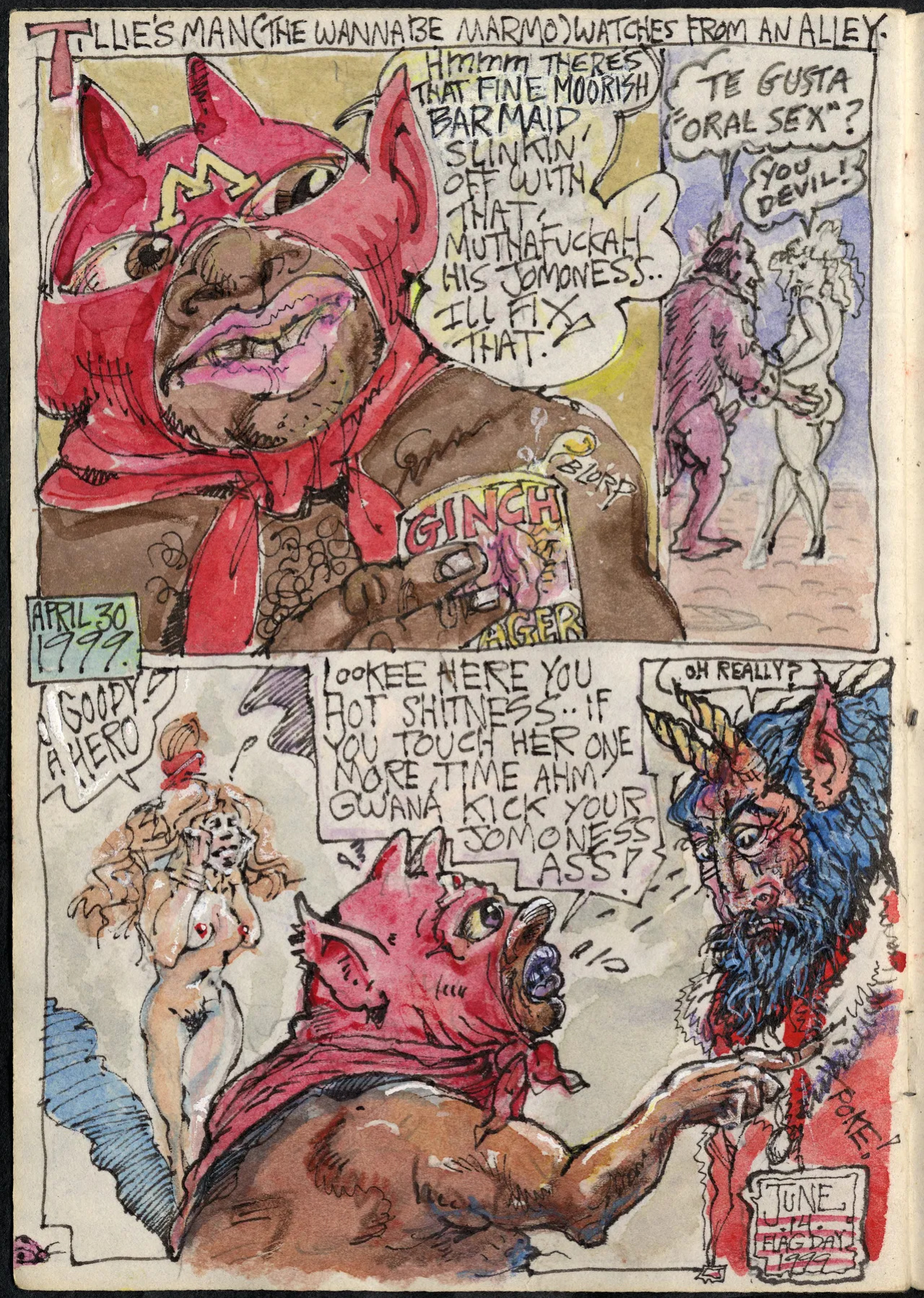 [S. Clay Wilson, David Moore] Ex Libris Pubis