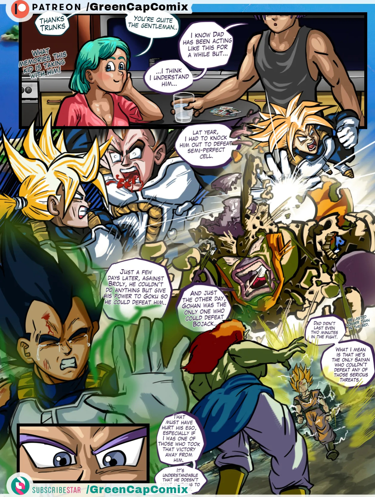 Bulma and the gift of Trunks for the Mother's day p1 [Green Cap Comix]