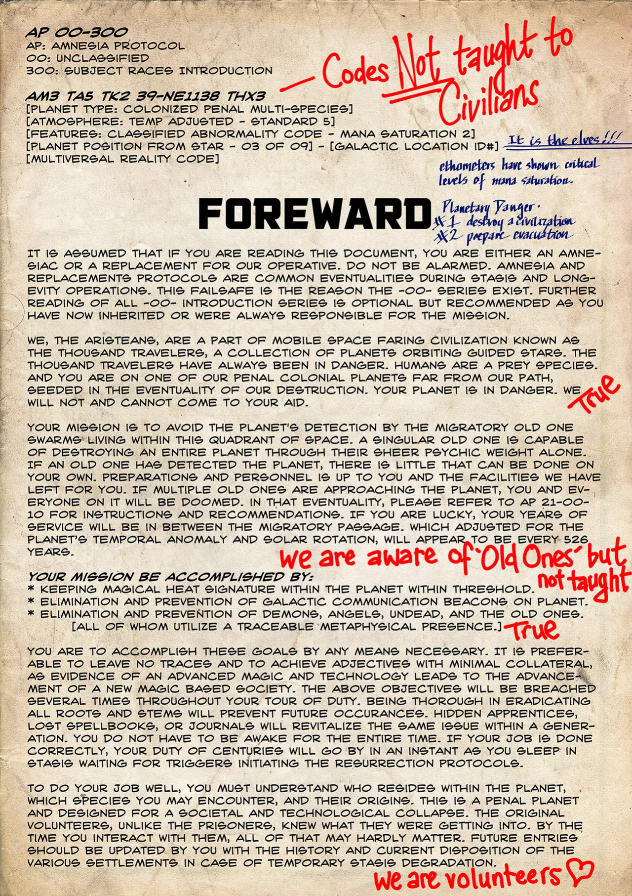 [Groz] Warden Lore and Concepts