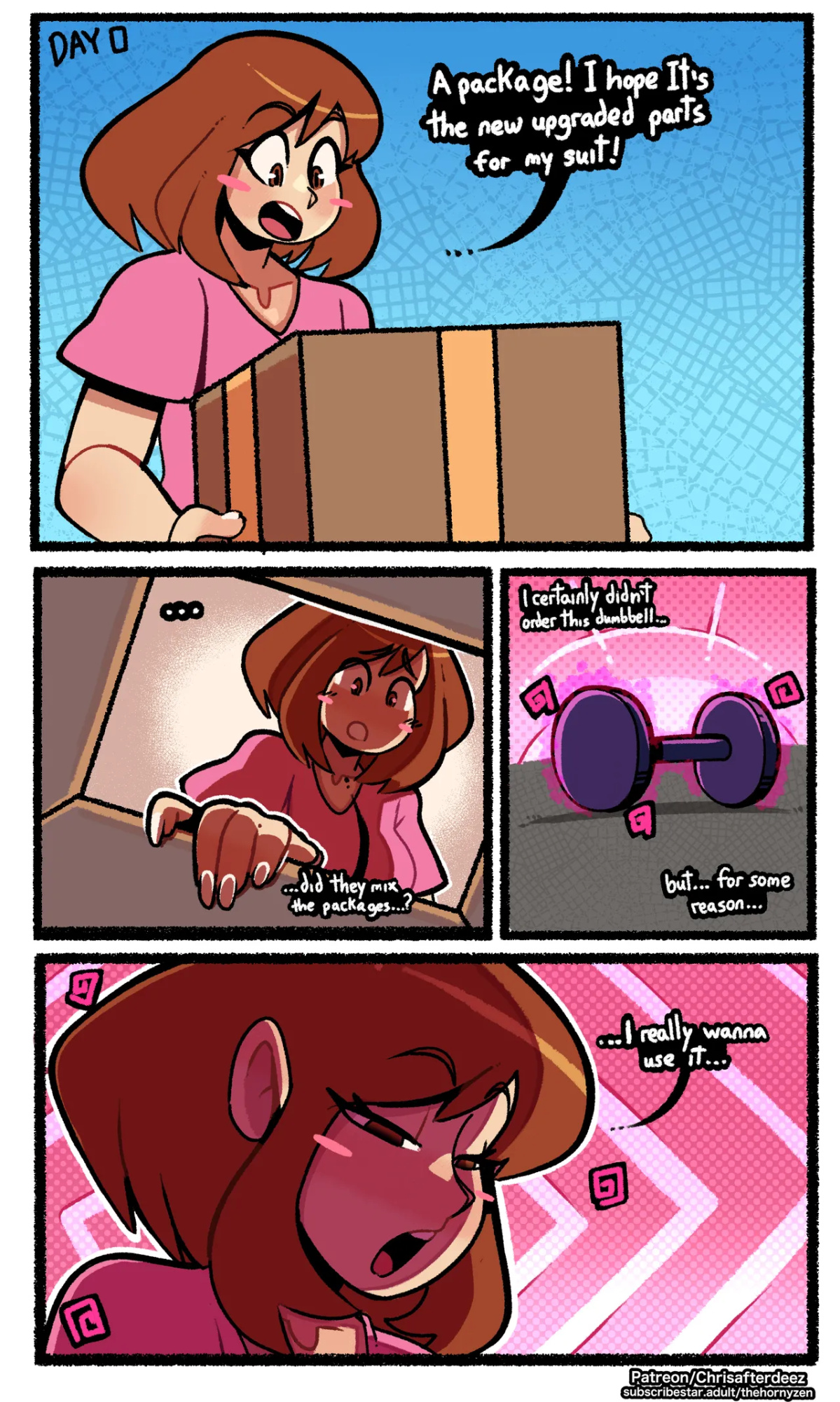 [Thehornyzen] Ochako and the Funny Dumbbell