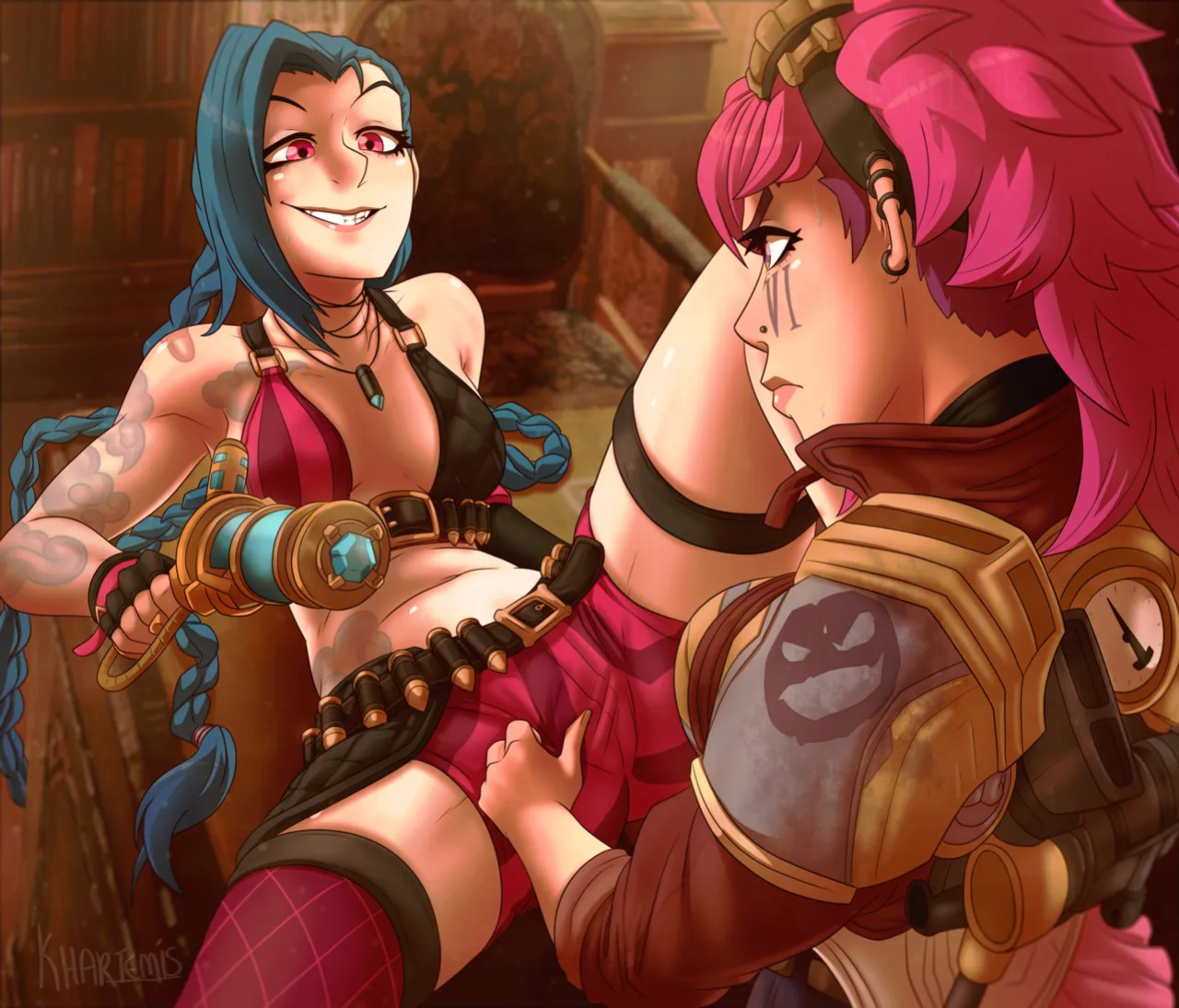 [Khartemis] Sisters: Jinx & Vi (League of Legends)