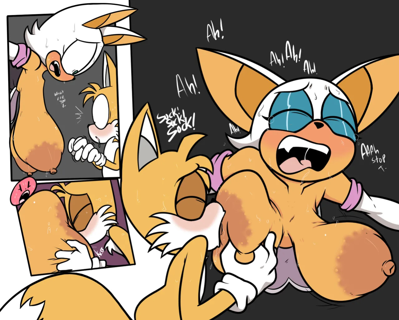 [John Terrible/Manwithnobats] Rouge hanging with her Hangers