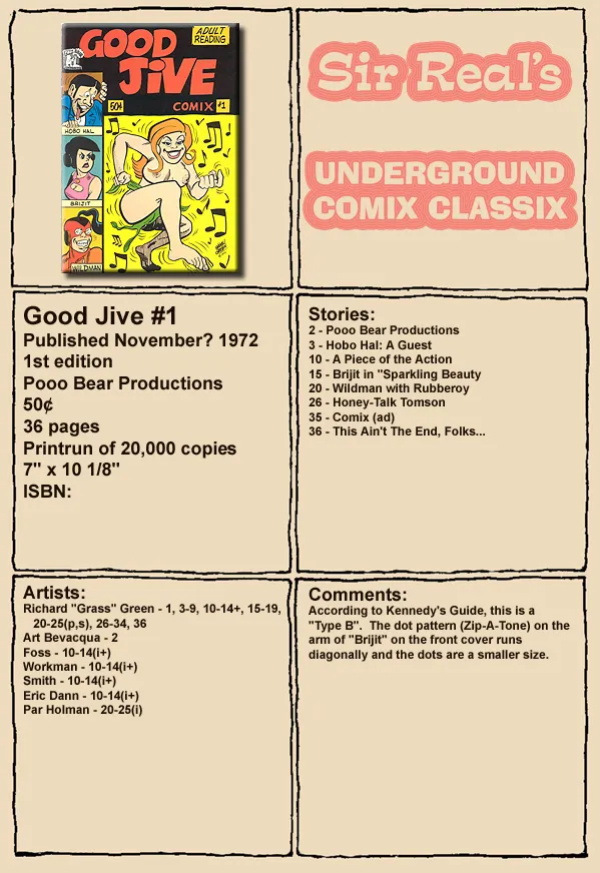 [Richard "Grass" Green] Good Jive Comix #1